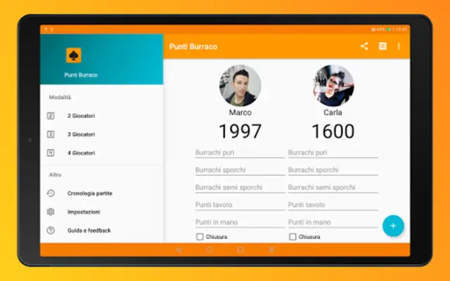 Points Buraco scorekeeper android App screenshot 2